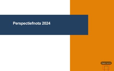 Behandeling Perspectiefnota 2024